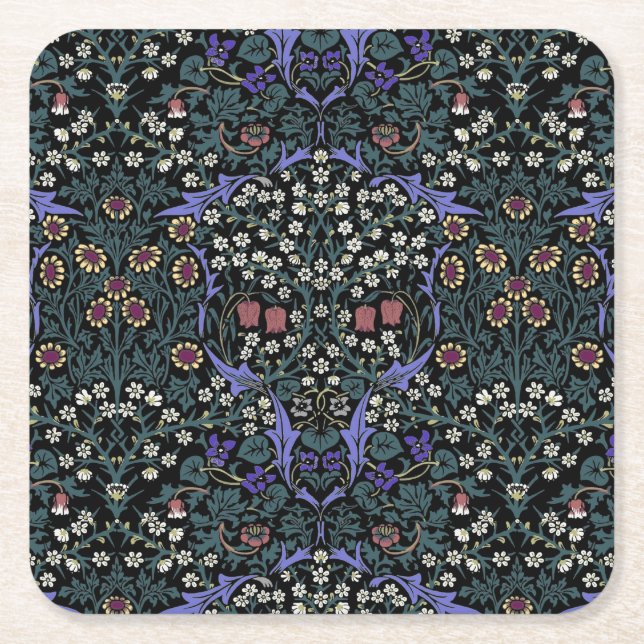 Dessous-de-verre Carré En Papier William Morris Blackthorn Victorian Wallpaper (Devant)