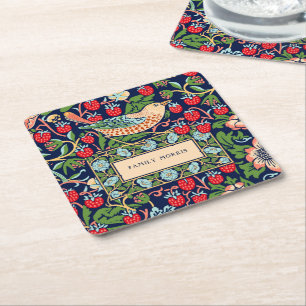 Dessous-de-verre Carré En Papier William Morris Strawberry Thief