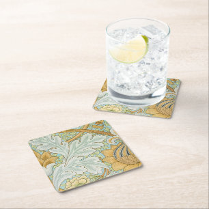 Dessous-de-verre Carré En Papier William Morris Vintage St James Motif Acanthe