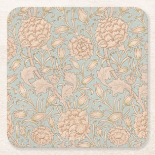 Dessous-de-verre Carré En Papier William Morris Wild Tulip Fleur Design Floral