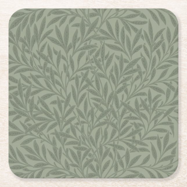 Dessous-de-verre Carré En Papier William Morris Willow Flower Classic (Devant)
