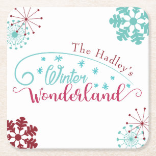 Dessous-de-verre Carré En Papier Winter Wonderland