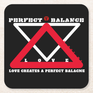 Dessous-de-verre Carré En Papier YNOTME PERFECT BALANCE 4b3 Paper Coaster