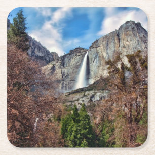 Dessous-de-verre Carré En Papier Yosemite Falls