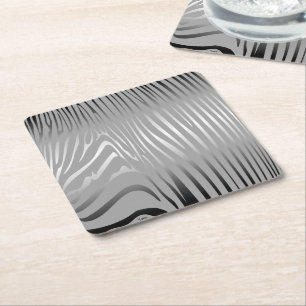 Dessous-de-verre Carré En Papier Zincident Zebra