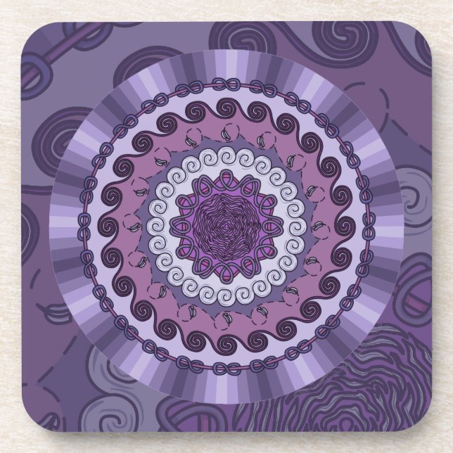 Dessous de verre Carré Wind Mandala (Devant)
