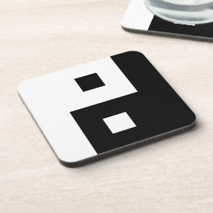 Dessous-de-verre Carré Yin Yang