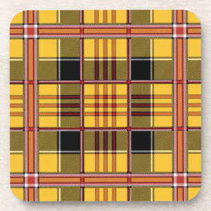 dessous de verre carreaux jaune