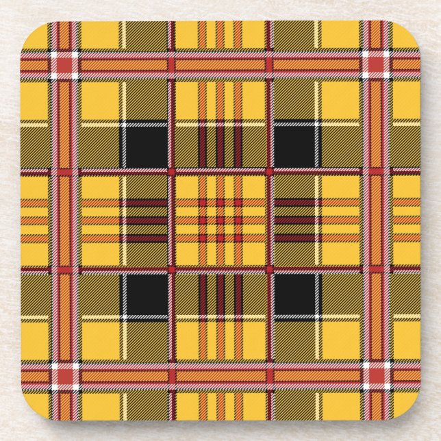 dessous de verre carreaux jaune (Devant)