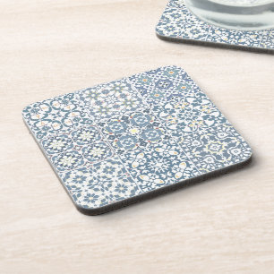 Dessous-de-verre Carreaux méditerranéens, marocains, majolique, Azu