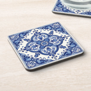 Dessous-de-verre Carrelage méditerranéen, Portugais, Azulejo, Majol