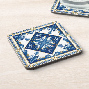 Dessous-de-verre Carrelage méditerranéen, Portugais, Azulejo, Majol