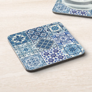 Dessous-de-verre Carrelage méditerranéen, Portugais, Azulejo, Majol