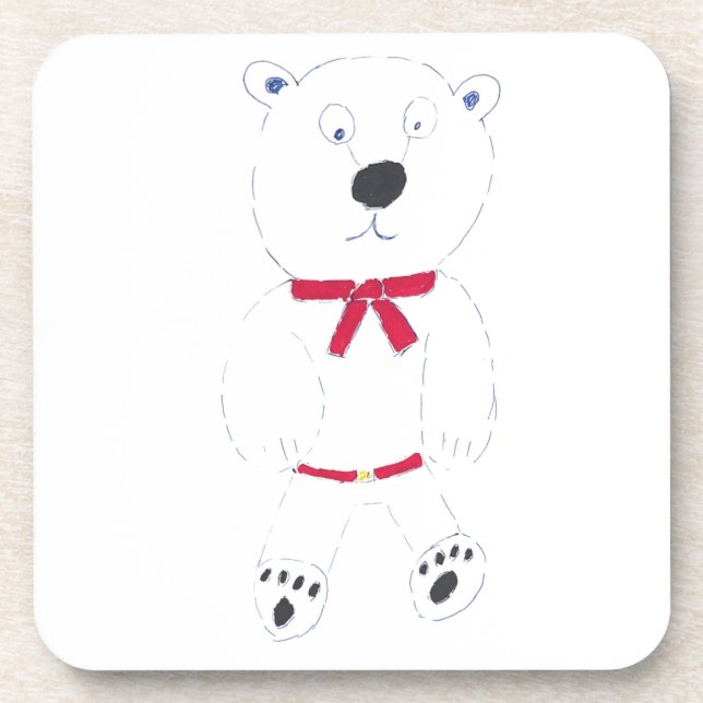 Dessous de verre Carrés Barry Bear (Devant)