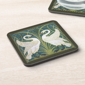 Dessous de verre carrés de liège de cygnes