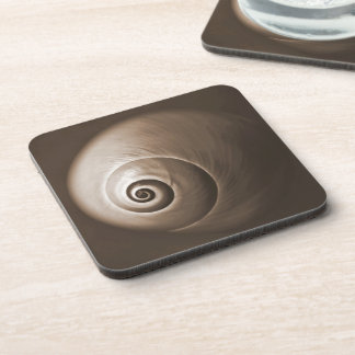 Dessous de verre carrés de Shell de Nautilus