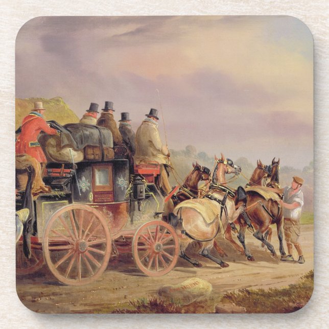 Dessous-de-verre Cars de courrier sur la route : Le "mercure" (Devant)