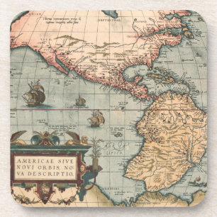 Dessous-de-verre Carte ancienne de l'Amérique du Nord
