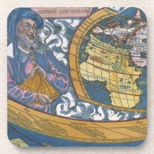 Dessous-de-verre Carte antique du monde avec Claude Ptolémée, 1507