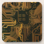 Dessous-de-verre Carte cool de circuit informatique Orange<br><div class="desc">Cool Computer Circuit Board - Orange Celui-ci est pour le geek en nous tous</div>
