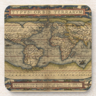 Dessous-de-verre Carte du monde vintage Atlas Conception historique
