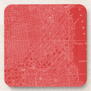 Dessous-de-verre Carte graphique de San Francisco