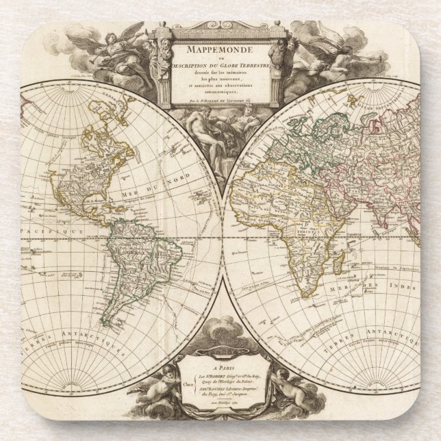 Dessous-de-verre Carte mondiale 9 (Devant)