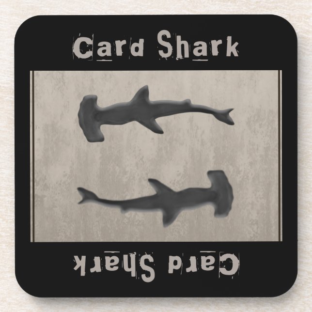 Dessous-de-verre Carte Shark Grey (Devant)