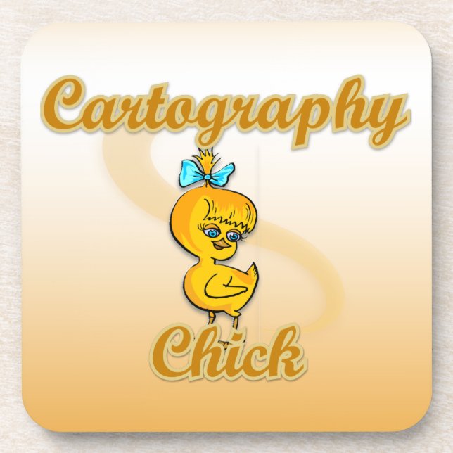 Dessous-de-verre Cartographie Chick (Devant)