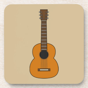 Dessous-de-verre Carton simple de guitare acoustique