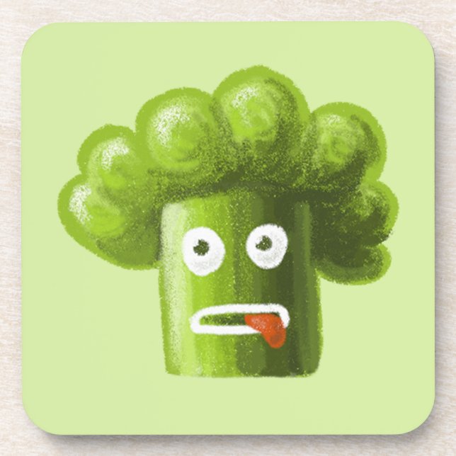 Dessous-de-verre Cartoon amusant Broccoli (Devant)