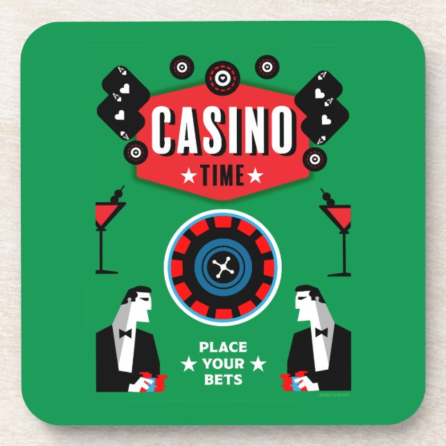 Dessous-de-verre Casino Gambling Poker Roulette (Devant)