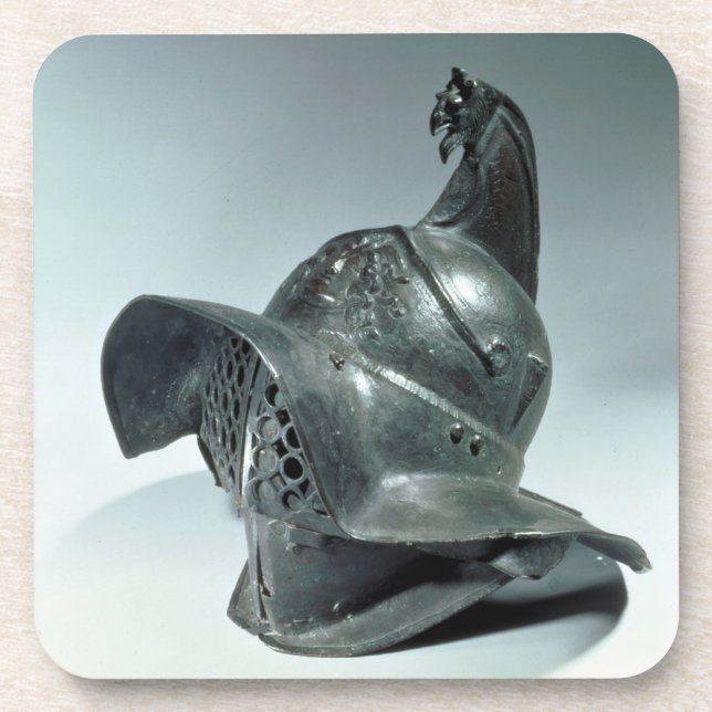 Dessous-de-verre Casque en bronze de gladiateur de Thracian, (Devant)