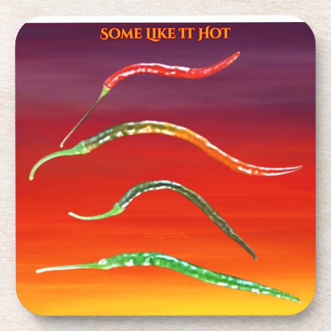 Dessous-de-verre Cayenne Peppers (Devant)