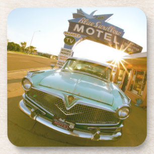 Dessous-de-verre Célèbre motel Blue Swallow sur la route 66