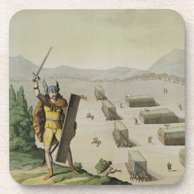 Dessous-de-verre Celts antiques ou Gauls dans la bataille, (Devant)