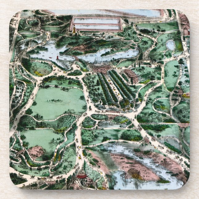 DESSOUS-DE-VERRE CENTRAL PARK, 1860 (Devant)