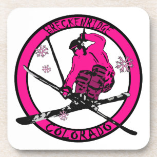 Dessous-de-verre Cercle rose de Breckenridge Colorado