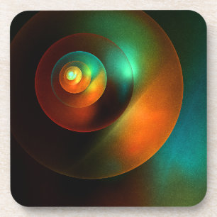 Dessous-de-verre Cercles colorés Motif d'art Abstrait moderne #18