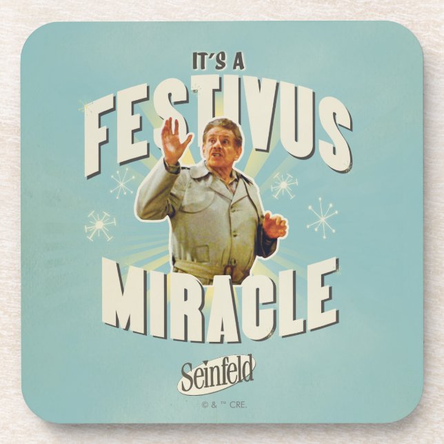 Dessous-de-verre C'est un Miracle de Festivus (Devant)