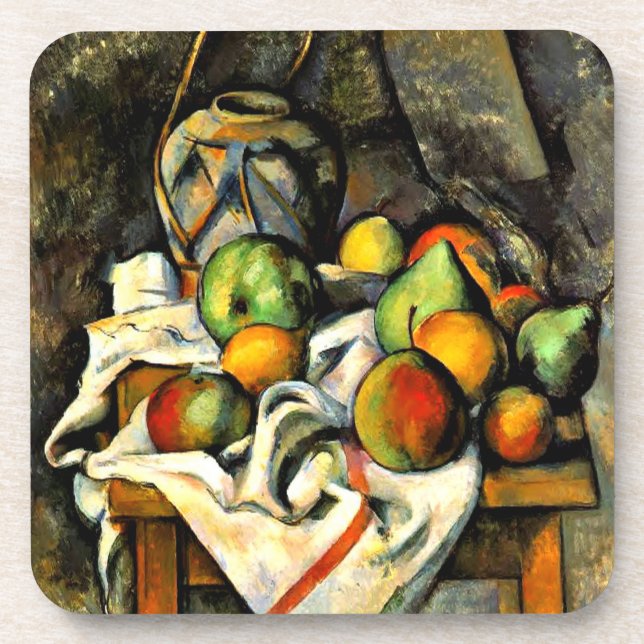 Dessous-de-verre Cezanne - Ginger Jar et Fruit (Devant)