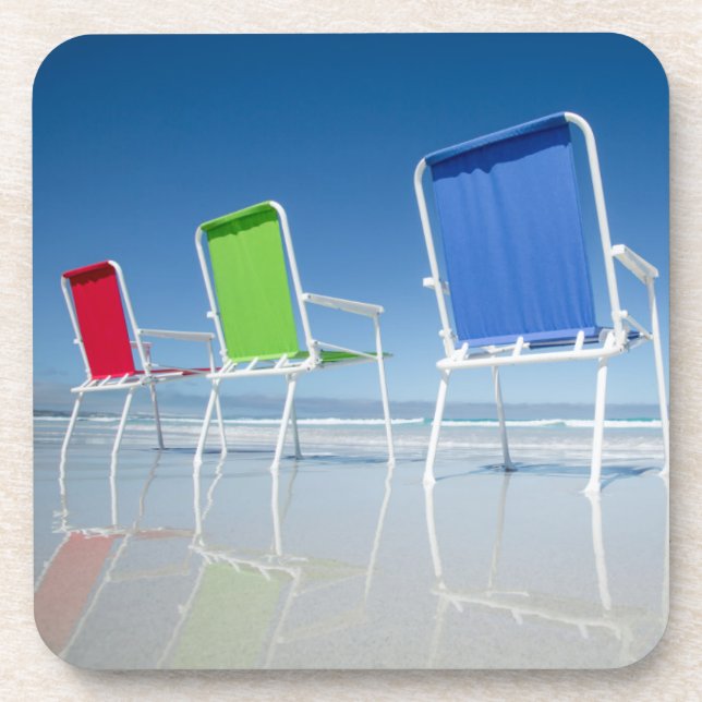 Dessous-de-verre Chaises de plage en Australie (Devant)