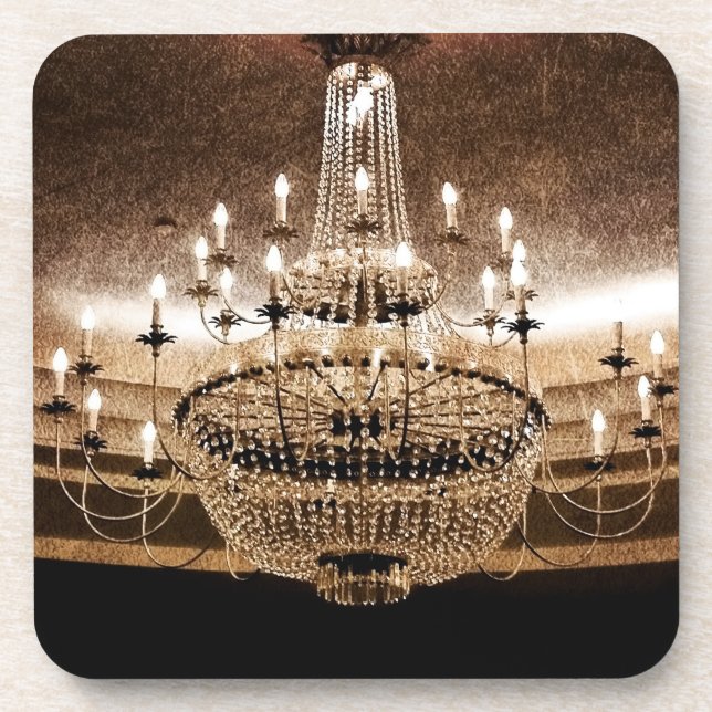 Dessous-de-verre Chandelier en cristal Dazzle Glitz Dessous de verr (Devant)