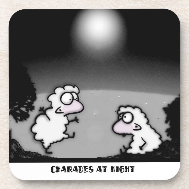 Dessous-de-verre Charades la nuit (Devant)