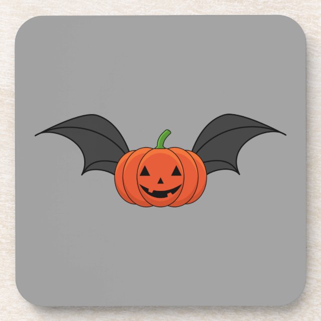 Dessous-de-verre Chat Citrouille d'Halloween (Devant)
