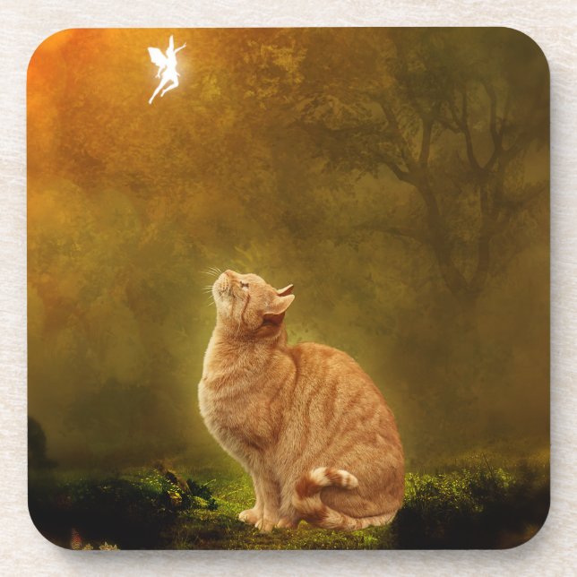 Dessous-de-verre Chat et fée (Devant)