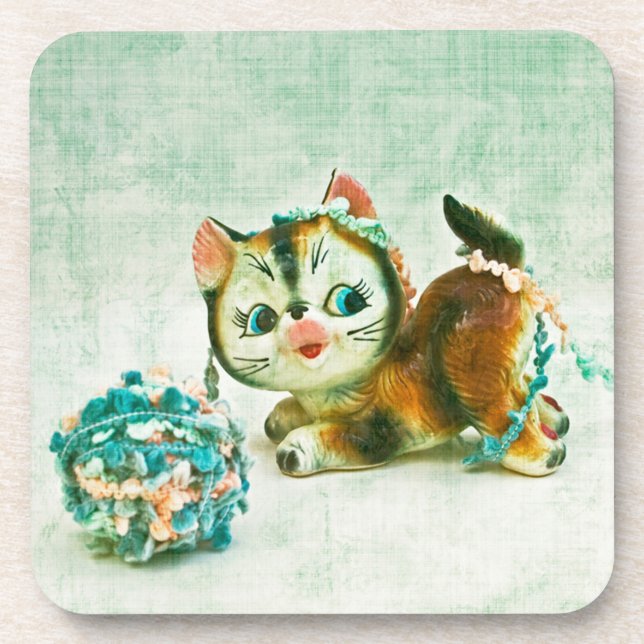 Dessous-de-verre Chat Kitty vintage (Devant)