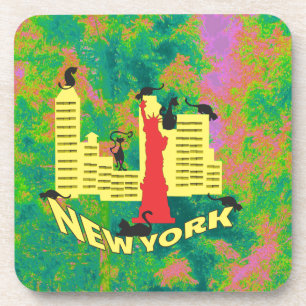 Dessous-de-verre Chat NEW YORK