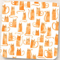 Chat orange amusant
