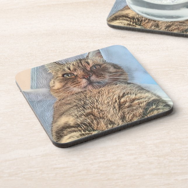 Dessous-de-verre Chat Tigre Majestueux  (Côté gauche)